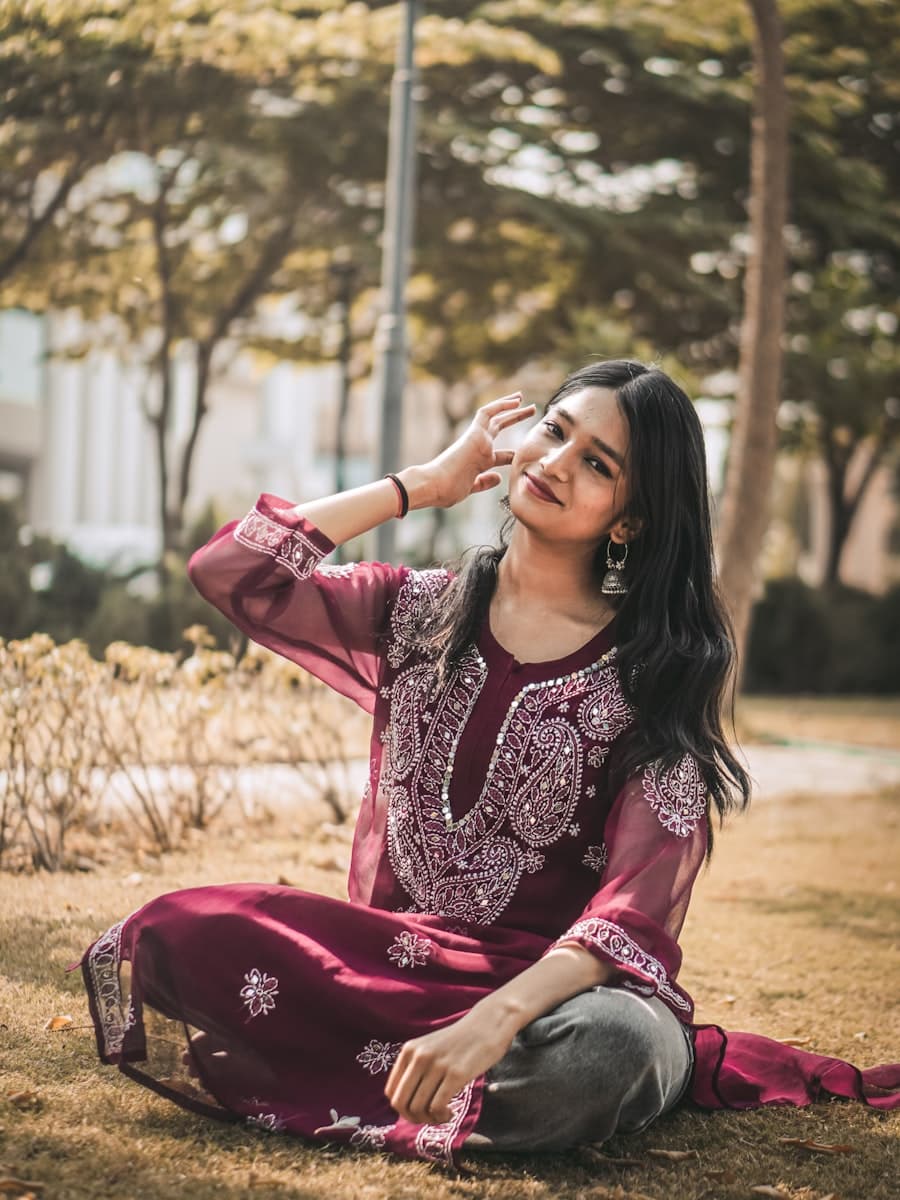 Shabnam Chikankari Kurta
